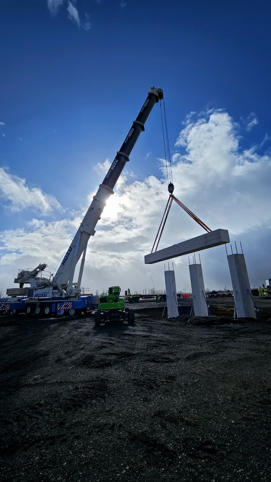Avanzan las obras de los nuevos accesos al Polígono Industrial de Villadangos